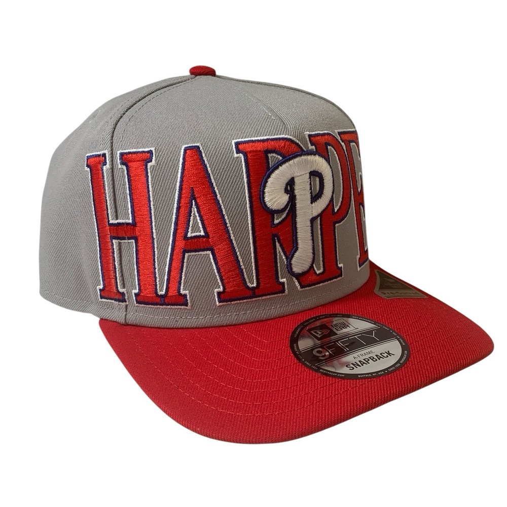 New Era Philadelphia Phillies Bryce Harper #3 A-Frame 9FIFTY Adjustable Hat OSFM